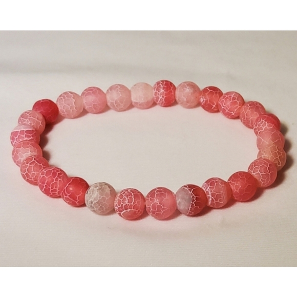 Weathered Pink Natural Stone Bracelet - Picture 9 of 13